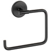 Delta Trinsic Matte Black STANDARD Bathroom Accessory Set Includes: 24" Towel Bar, Toilet Paper Holder, Robe Hook, and Towel Ring D10014AP