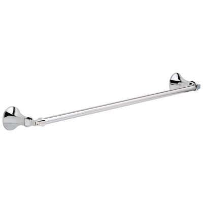 Delta Ashlyn Chrome STANDARD Bathroom Accessory Set Includes: 24" Towel Bar, Toilet Paper Holder, Robe Hook, and Towel Ring D10083AP