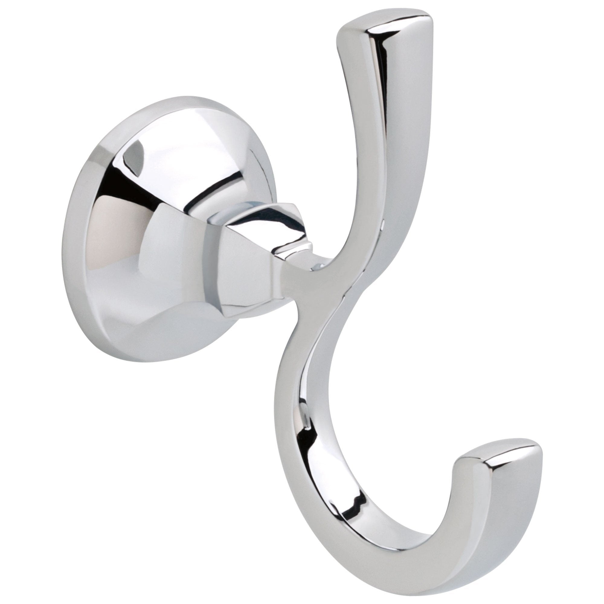 Delta Ashlyn Collection Chrome Finish Wall Mount Double Towel / Robe Hook D76435