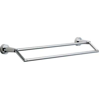 Delta Compel Chrome DELUXE Accessory Set Includes: 24" Towel Bar, Paper Holder, Robe Hook, Towel Ring, Tank Lever, and Double Towel Bar D10073AP