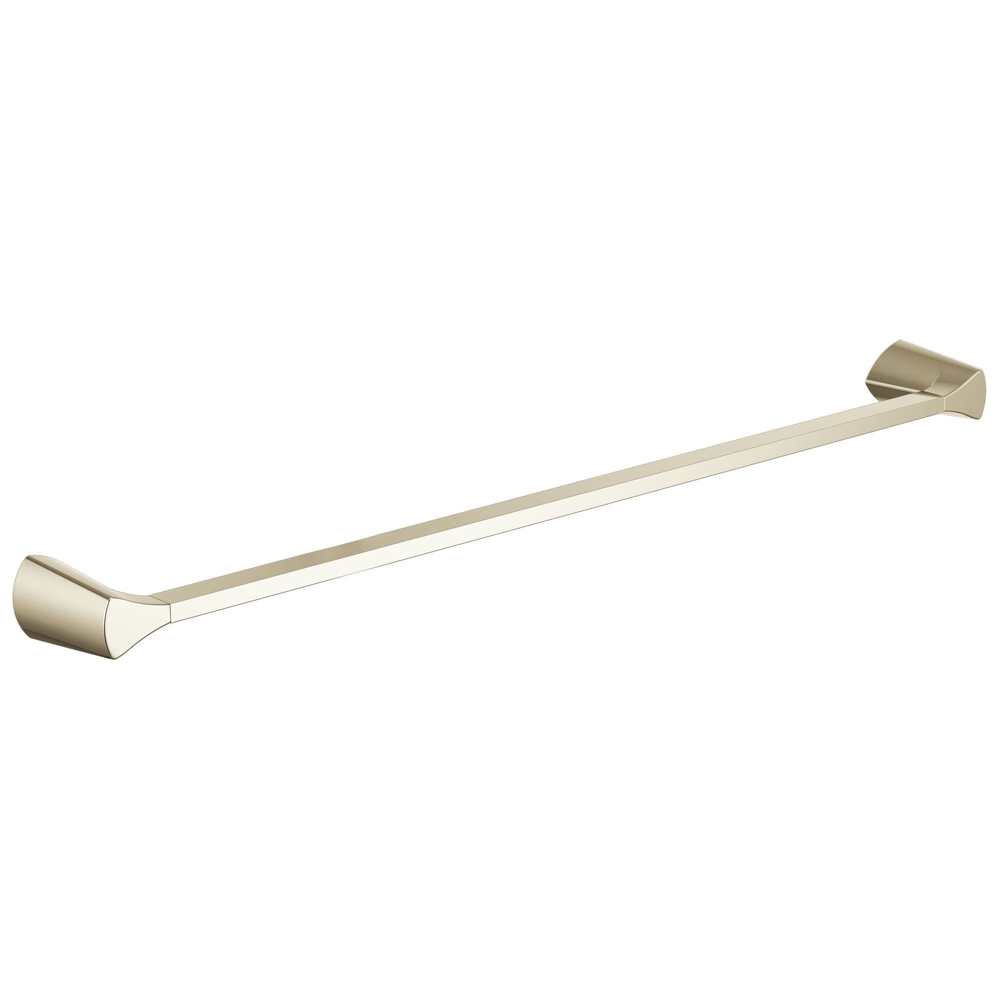 Delta Zura Collection Polished Nickel Finish Modern 30" Long Wall Mounted Single Towel Bar D77430PN