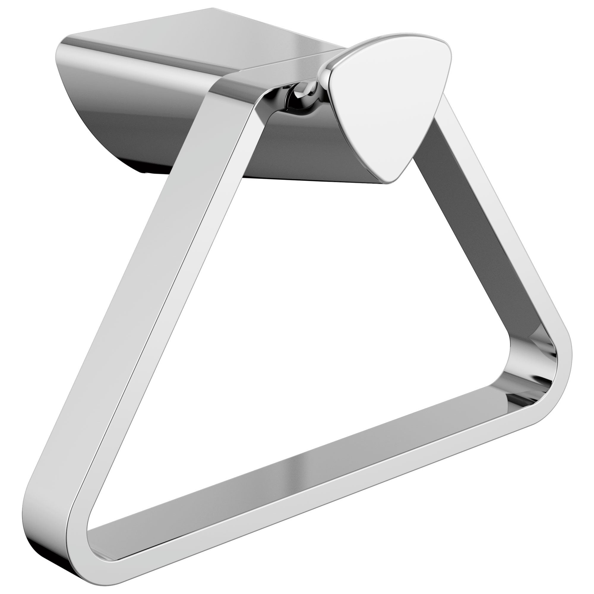 Delta Zura Collection Chrome Finish Modern Triangular Wall Mounted Hand Towel Holder D77446