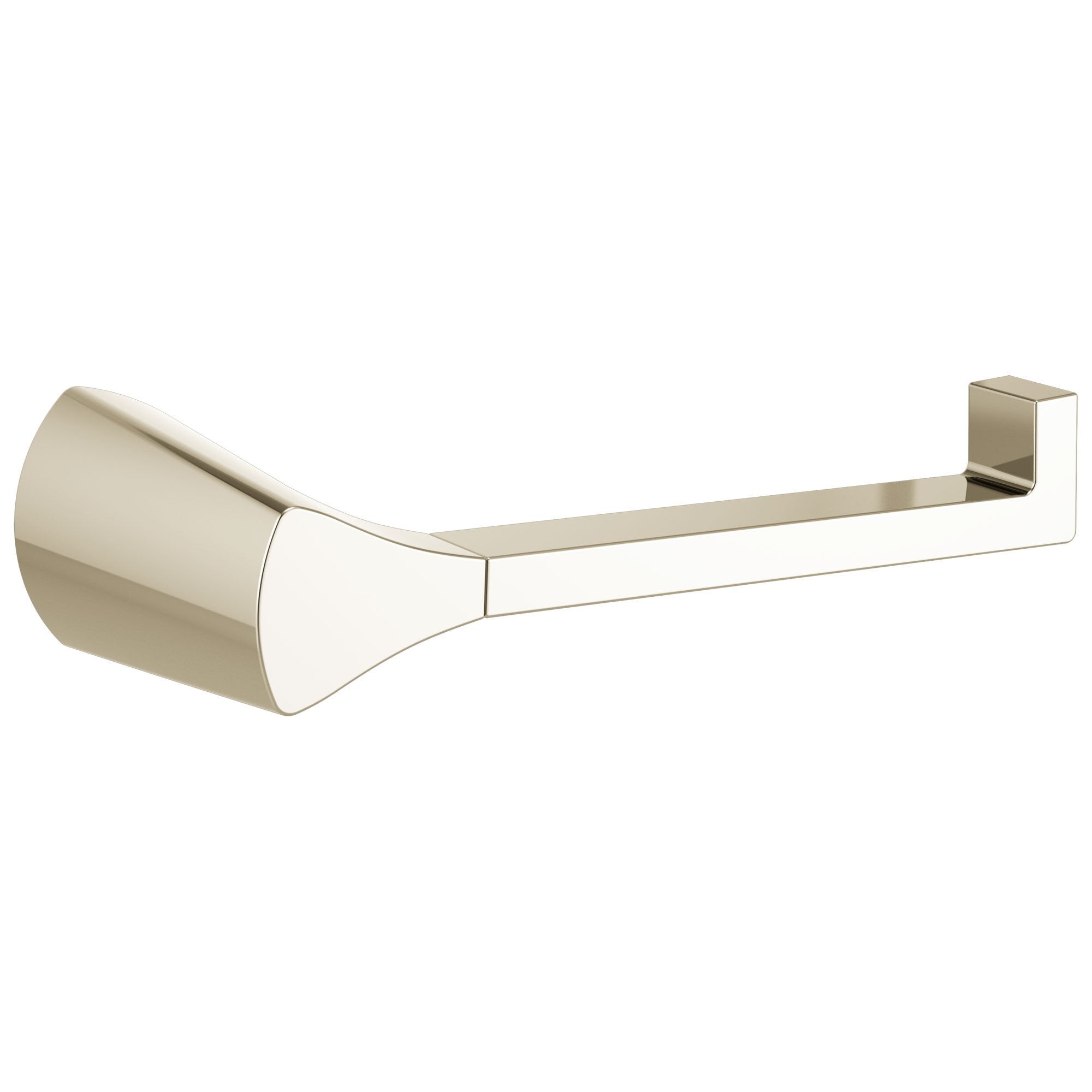 Delta Zura Collection Polished Nickel Finish Modern Wall Mount Horizontal Toilet Tissue Paper Holder D774500PN