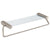 Delta Zura Collection Stainless Steel Finish Modern Style Wall Mounted 24" Towel Bar with Glass Shelf D77480SS