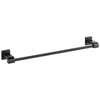 Delta Ara Matte Black STANDARD Bathroom Accessory Set Includes: 24" Towel Bar, Toilet Paper Holder, Robe Hook, and Towel Ring D10080AP