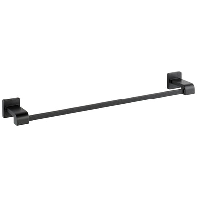 Delta Ara Matte Black BASICS Bathroom Accessory Set Includes: 24" Towel Bar, Toilet Paper Holder, and Robe Hook D10079AP