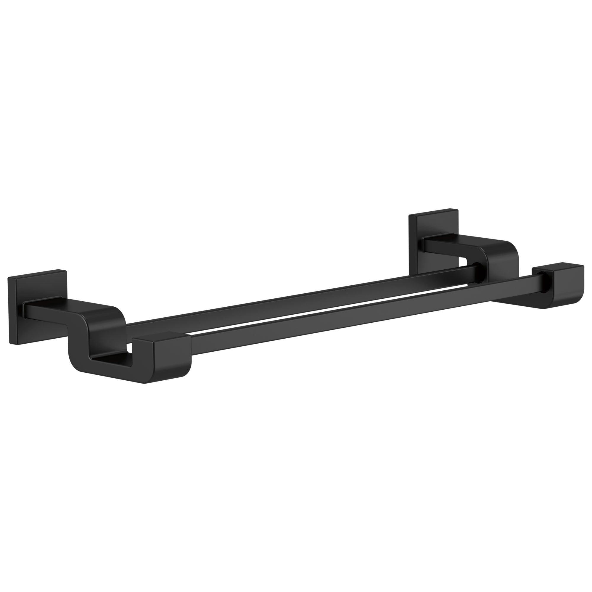 Delta Urban Ara Matte Black Finish 24" Double Towel Bar D77525BL