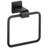 Delta Ara Matte Black STANDARD Bathroom Accessory Set Includes: 24" Towel Bar, Toilet Paper Holder, Robe Hook, and Towel Ring D10080AP