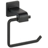 Delta Ara Matte Black STANDARD Bathroom Accessory Set Includes: 24" Towel Bar, Toilet Paper Holder, Robe Hook, and Towel Ring D10080AP