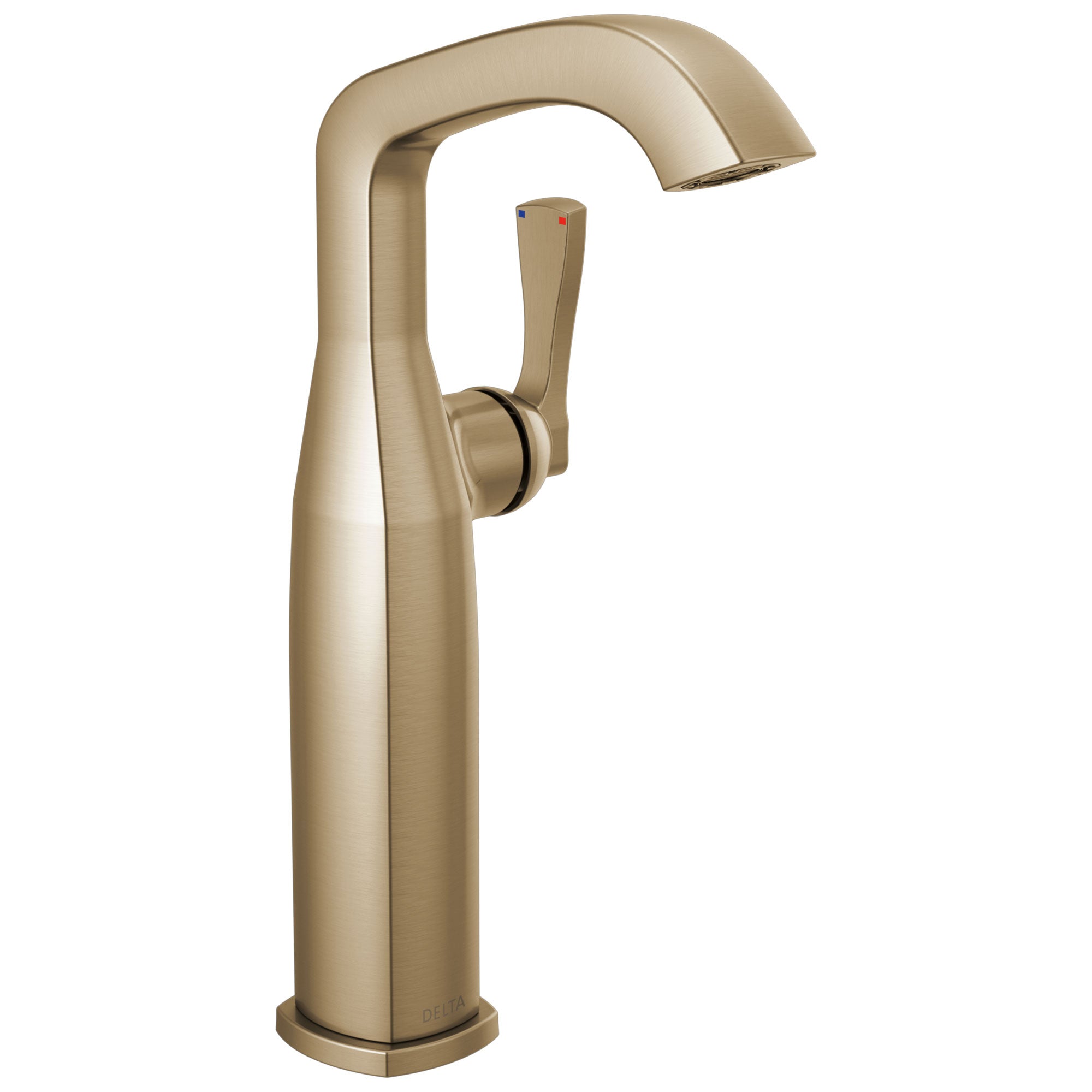 Delta Stryke Champagne Bronze Finish Vessel Sink Faucet Includes Single Lever Handle D3585V