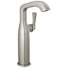 Delta Stryke Stainless Steel Finish Vessel Sink Faucet Includes Single Lever Handle D3581V