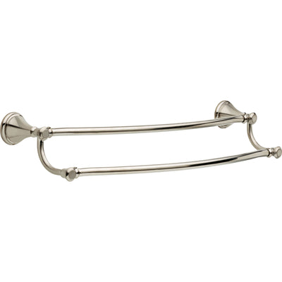 Delta Cassidy Stainless Steel Finish DELUXE Accessory Set: 24" Double and Single Towel Bar, Paper Holder, Towel Ring, Robe Hook, Tank Lever D10021AP