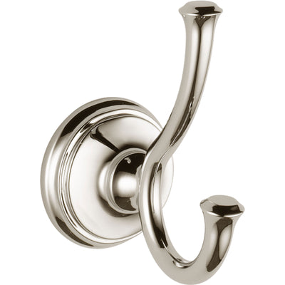 Delta Cassidy Polished Nickel BASICS Bathroom Accessory Set Includes: 24" Towel Bar, Toilet Paper Holder, and Robe Hook D10022AP