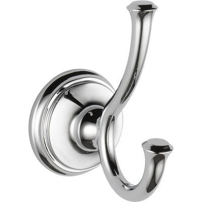 Delta Cassidy Chrome BASICS Bathroom Accessory Set Includes: 24" Towel Bar, Toilet Paper Holder, and Robe Hook D10016AP