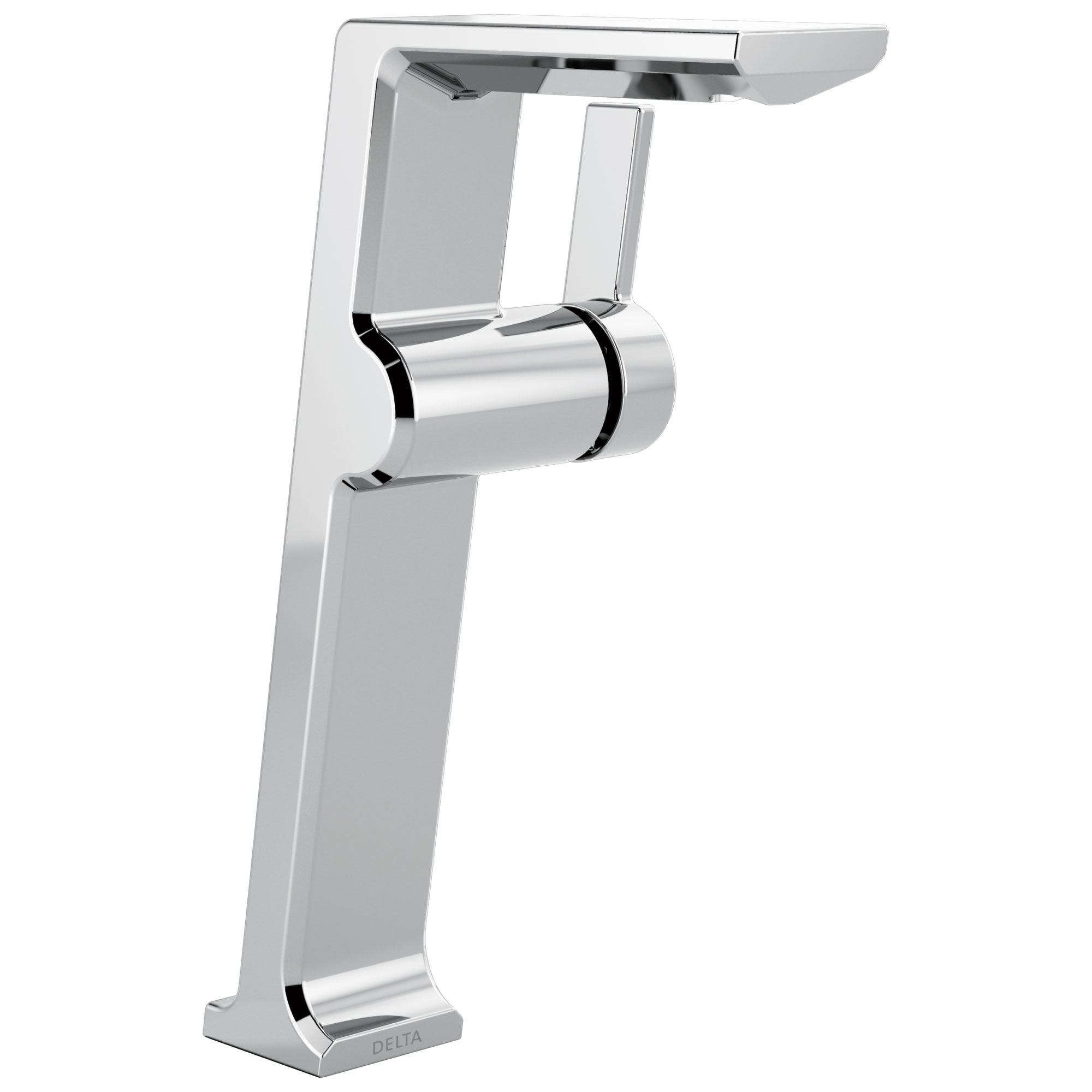 Delta Pivotal Chrome Finish Single Handle Modern Vessel Bathroom Faucet D799DST