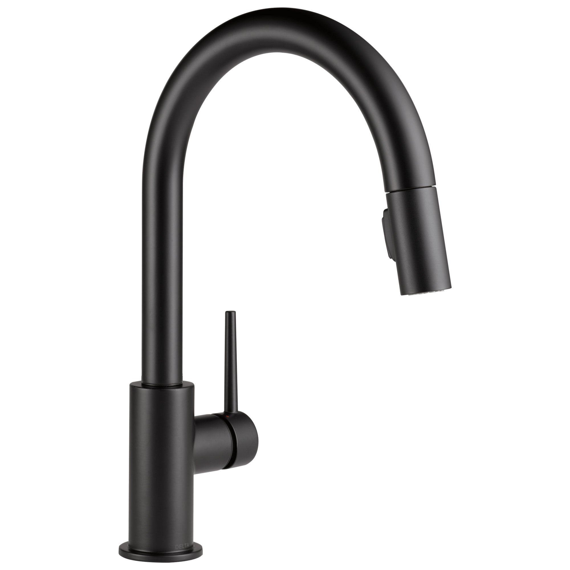 Delta Trinsic Matte Black Finish Single Handle Pull-Down Kitchen Limited Swivel D9159BLLSDST