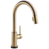 Delta Trinsic Champagne Bronze Finish VoiceIQ Single-Handle Pull-Down Kitchen Faucet with Touch2O Technology D9159TVCZDST