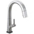 Delta Pivotal Arctic Stainless Steel Finish Single Handle Pull Down Kitchen Faucet with Touch2O Technology D9193TARDST