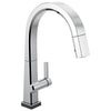 Delta Pivotal Chrome Finish Single Handle Pull Down Kitchen Faucet with Touch2O Technology D9193TDST