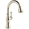 Delta Cassidy Collection Polished Nickel Finish Single Handle Pull-Down Kitchen Sink Faucet 751596