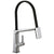 Delta Pivotal Arctic Stainless Steel Finish Single Handle Exposed Hose Kitchen Faucet D9693ARDST