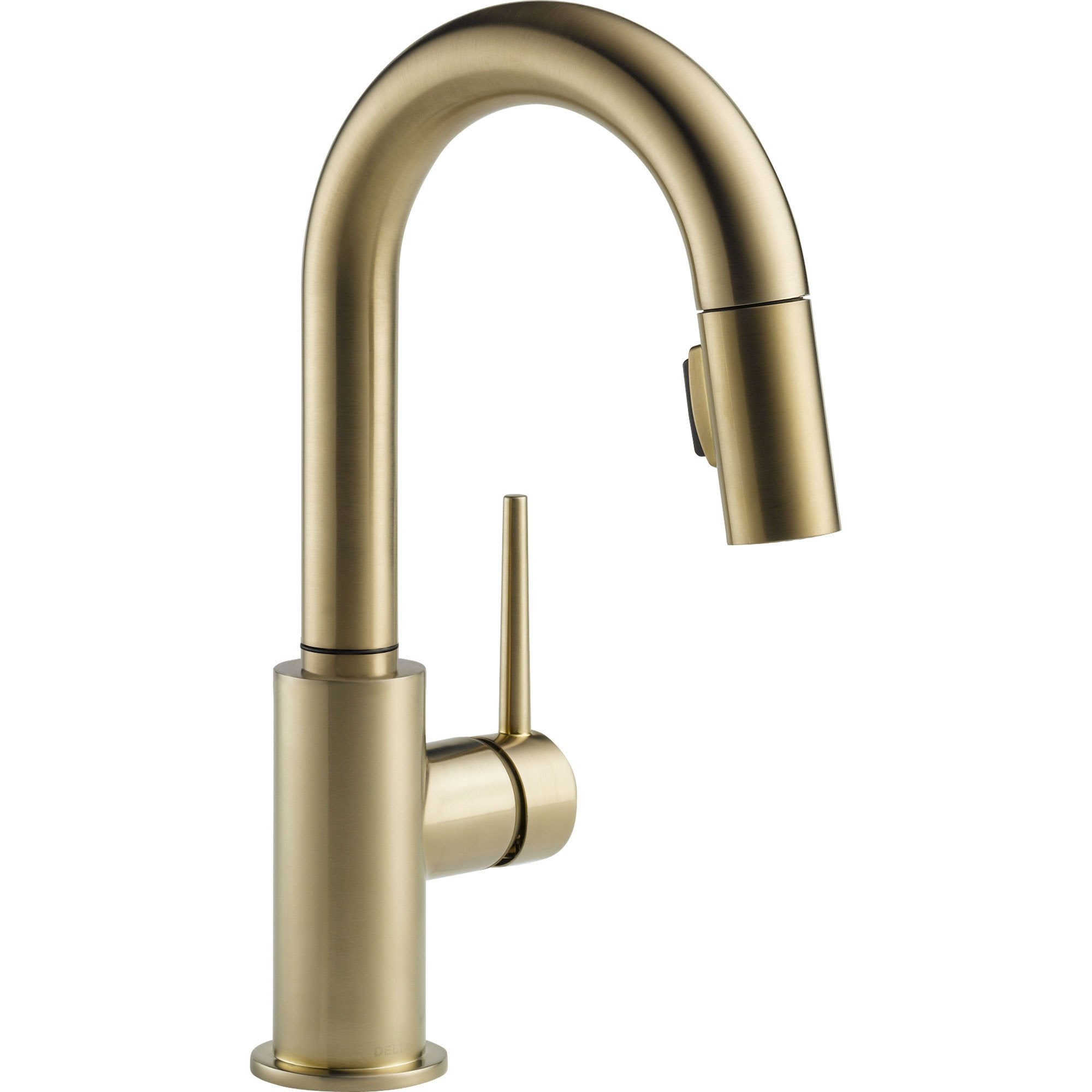 Delta Trinsic Modern Champagne Bronze 1-Hole Pull-Down Sprayer Bar Faucet 542655