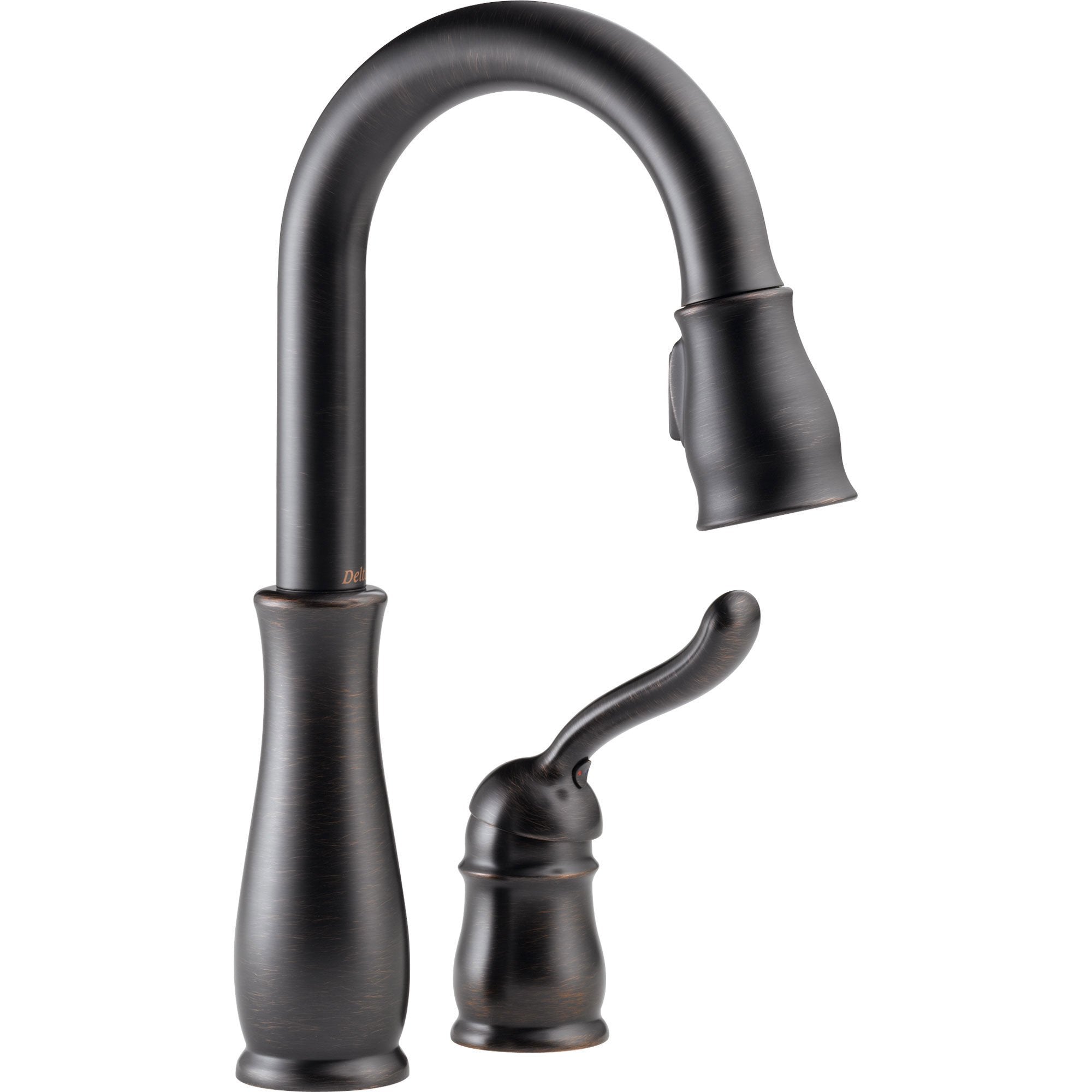 Delta Leland Venetian Bronze Single Handle Pull-Down Sprayer Bar Faucet 463298