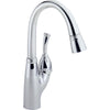 Delta Allora Chrome Finish Single Handle Pull-Down Sprayer Bar Faucet 450437