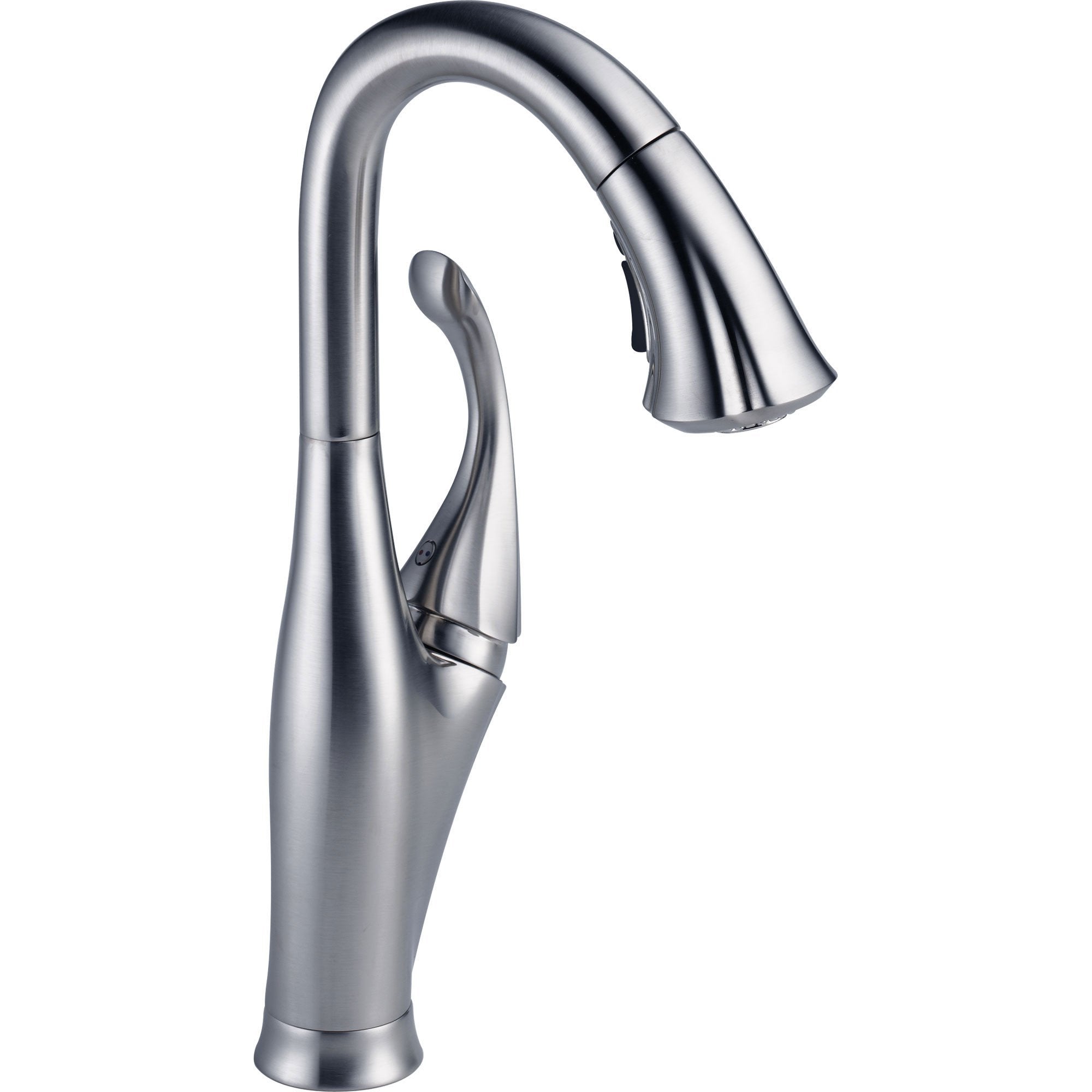 Delta Addison Arctic Stainless Single Handle Pull-Down Sprayer Bar Faucet 612351