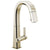 Delta Pivotal Polished Nickel Finish Single Handle Pull Down Bar/Prep Faucet D9993PNDST