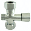 Kingston Chrome Shower Diverter with button for use with Clawfoot tub Faucet