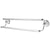 Bathroom Accessories Chrome 24" Double Towel Bar Dual Towel Rack BA1113C