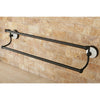 Bathroom Accessories Oil Rubbed Bronze 24" Double Dual Towel Bar Rack BA1113ORB