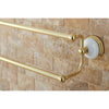 Bathroom Accessory Polished Brass 24" Double Towel Bar Dual Towel Rack BA1113PB