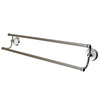 Bathroom Accessories Satin Nickel 24" Double Towel Bar Dual Towel Rack BA1113SN