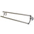 Bathroom Accessories Satin Nickel 24" Double Towel Bar Dual Towel Rack BA1113SN