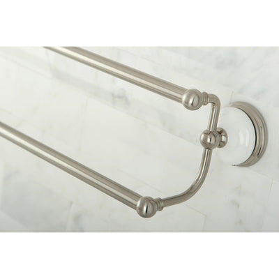 Bathroom Accessories Satin Nickel 24" Double Towel Bar Dual Towel Rack BA1113SN