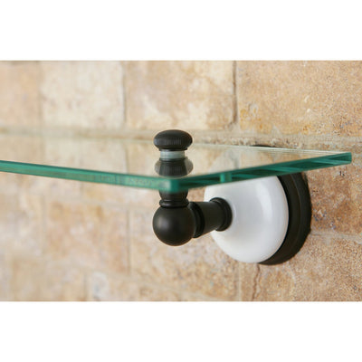 Kingston Tempered Bathroom Oil Rubbed Bronze Glass Shelf BA1119ORB