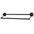 Bathroom Accessories Oil Rubbed Bronze 24" Double Dual Towel Bar Rack BA1163ORB