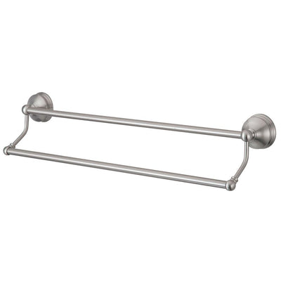 Bathroom Accessories Satin Nickel 24" Double Towel Bar Dual Towel Rack BA1163SN