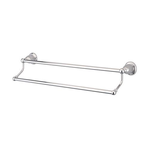 Bathroom Accessories Chrome 24" Double Towel Bar Dual Towel Rack BA1753C