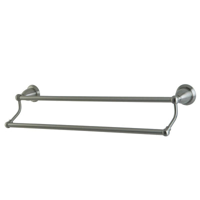 Bathroom Accessories Satin Nickel 24" Double Towel Bar Dual Towel Rack BA1753SN