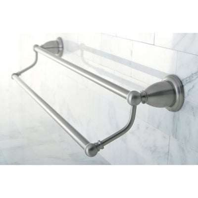 Bathroom Accessories Satin Nickel 24" Double Towel Bar Dual Towel Rack BA1753SN