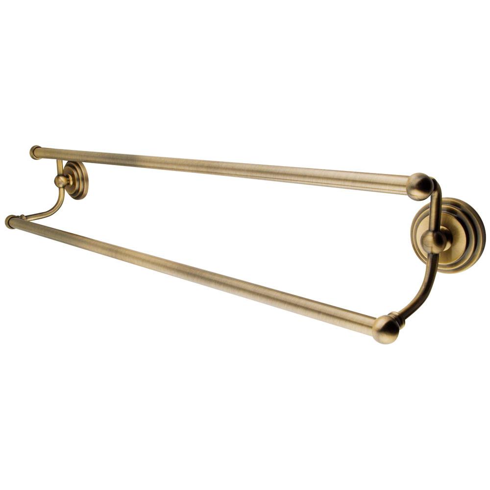 Bathroom Accessories Vintage Brass 24" Double Towel Bar Dual Towel Rack BA2713AB