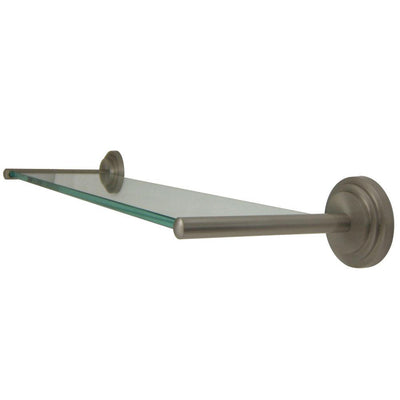 Kingston Tempered Bathroom Glass Shelves Satin Nickel Glass Shelf BA2719SN