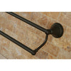 Kingston Silver Sage Oil Rubbed Bronze 24" Dual Double Towel Bar Rack BA2973ORB