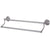 Kingston Brass Silver Sage Satin Nickel 24" Dual Double Towel Bar Rack BA2973SN