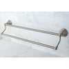 Kingston Brass Silver Sage Satin Nickel 24" Dual Double Towel Bar Rack BA2973SN