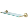 Kingston Tempered Bathroom Glass Shelves Polished Brass Glass Shelf BA319PB