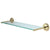 Kingston Tempered Bathroom Glass Shelves Polished Brass Glass Shelf BA319PB